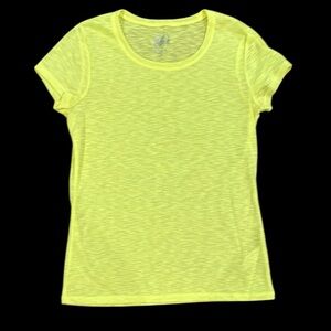 Justice Fluorescent Yellow Burnout Tee